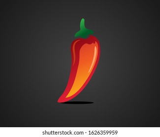 Modern chili 3 d view realistic