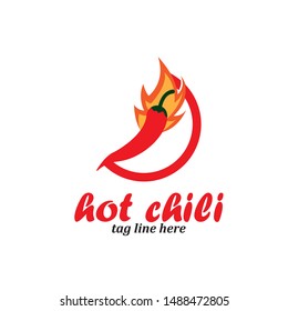modern Chili Logo Design template, Hot Chili logo designs concept
