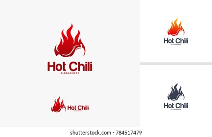 modern Chili Logo designs template, Hot Chili logo designs concept