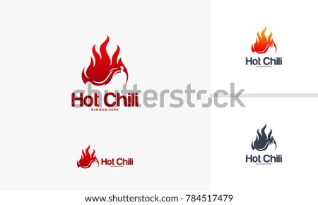 modern Chili Logo designs template, Hot Chili logo designs concept