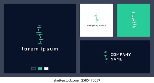 Modern chiropractic logo design template
