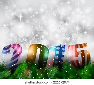 Fondo navideño moderno con formas geométricas abstractas para tu Feliz Navidad 2015 y Feliz Año Nuevo Volantes, portadas, afiches y páginas.