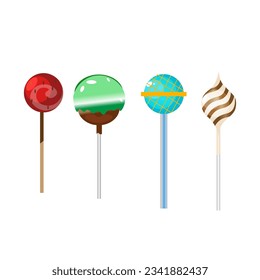 Modern Christmas candy clipart design