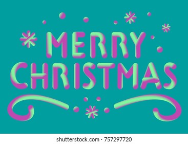 Modern Christmas Card. 