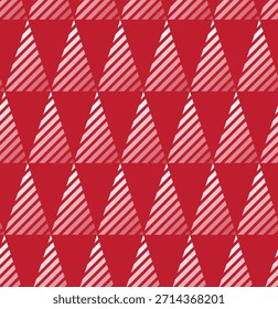 Modernes Weihnachtsmuster, nahtloser Hintergrund. Design mit Weihnachtsbaum. Vektor.