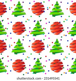 Modern Christmas seamless pattern 