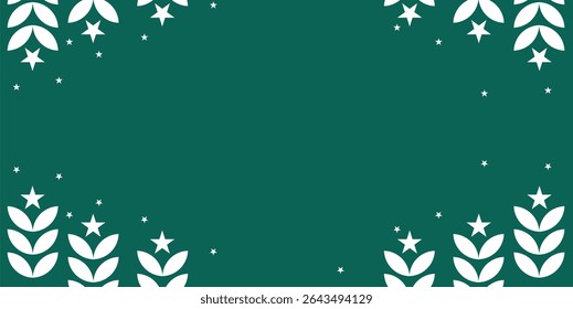 Modern Christmas theme template background with negative area for text