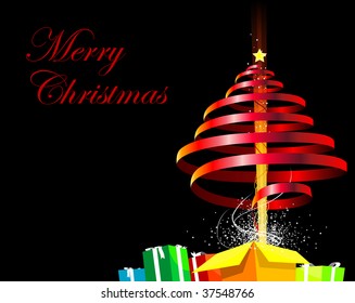 Modern christmas tree
