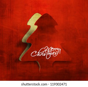 Modern christmas tree background, eps10 vector illustration