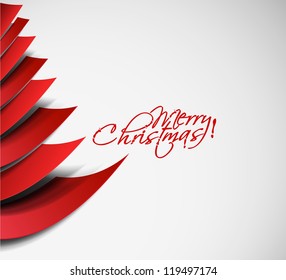 Modern christmas tree background, eps10 vector illustration