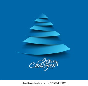 Modern christmas tree background, eps10 vector illustration