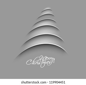 Modern christmas tree background, eps10 vector illustration
