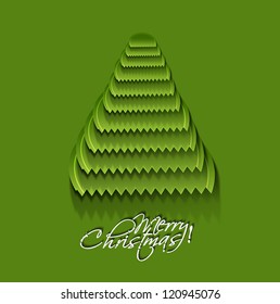 Modern christmas tree background, eps10 vector illustration