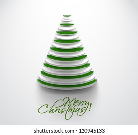Modern christmas tree background, eps10 vector illustration
