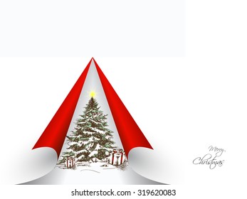 Modern Christmas tree background, eps10 vector illustration
