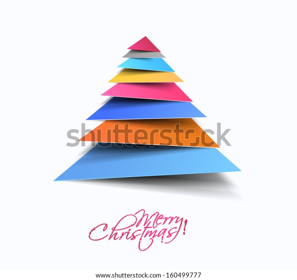 Download Modern Christmas Tree Background Vector Illustration Stock Vector Royalty Free 160499777 PSD Mockup Templates