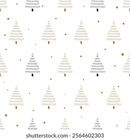 Modern Christmas tree design in seamless repeat holiday cheer. Modern and cozy vibe. Print for fabric, textile, wrapping paper, greeting card. Vector minimalistic illustration