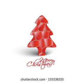 Modern Christmas Tree Design vector