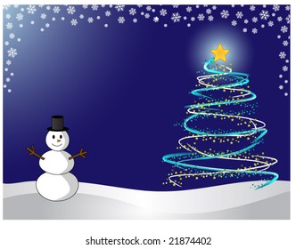 A modern Christmas tree vector image