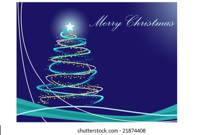A modern Christmas tree vector image
