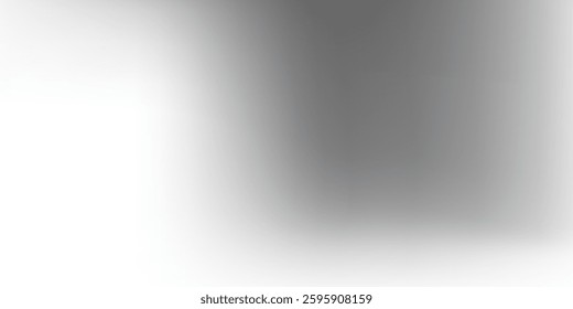 Modern chrome gradient surface with light gloss. Vector aluminum grey sheet with reflection