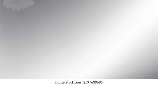 Modern chrome gradient surface with light gloss. Vector aluminum grey sheet with reflection modern simple art