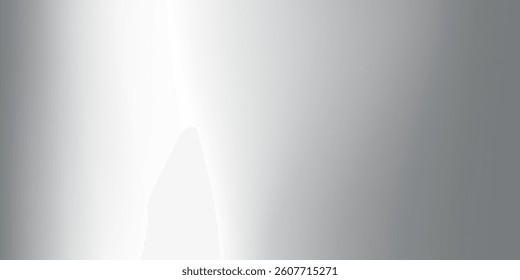 Modern chrome gradient surface with light gloss. Silver foil background with metal mirror texture abstract simple art