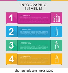 Modern church infographic template. infographic design with church icons includes . can be used for presentation, diagram, annual report, web design.