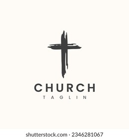 Modern Church logo design logo vector template