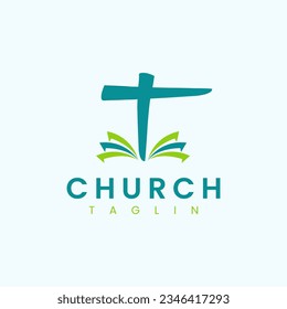 Modern Church logo design logo vector template