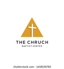 Modern church logo sign modern vector graphic abstract