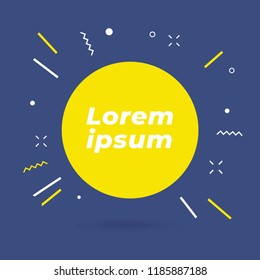 Modern circle abstract background design. vector