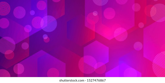 Modern circle abstract background with futuristic trendy gradient
