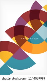 Modern circle abstract background. Vector illustration