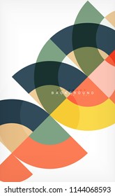 Modern circle abstract background. Vector illustration