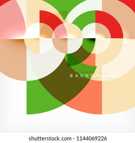 Modern circle abstract background. Vector illustration