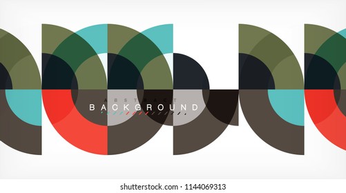 Modern circle abstract background. Vector illustration