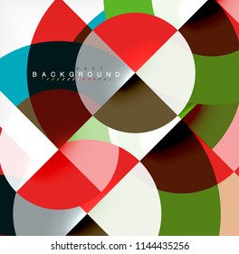 Modern circle abstract background. Vector illustration