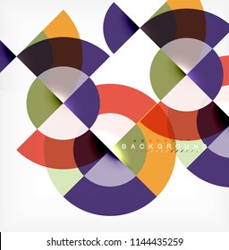 Modern circle abstract background. Vector illustration