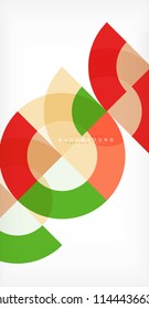 Modern circle abstract background. Vector illustration