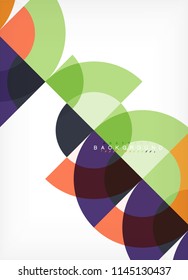 Modern circle abstract background. Vector illustration