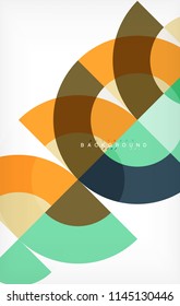 Modern circle abstract background. Vector illustration