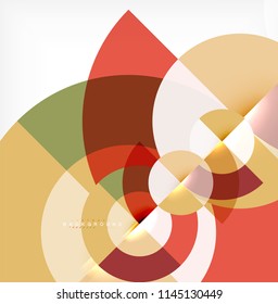 Modern circle abstract background. Vector illustration
