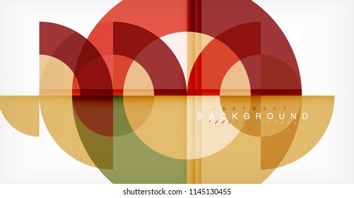 Modern circle abstract background. Vector illustration