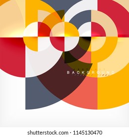 Fundo abstrato do círculo moderno. Ilustração vetorial