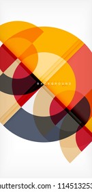 Modern circle abstract background. Vector illustration