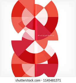 Modern circle abstract background. Vector illustration
