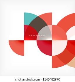 Modern circle abstract background. Vector illustration