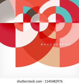 Modern circle abstract background. Vector illustration
