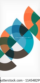 Modern circle abstract background. Vector illustration